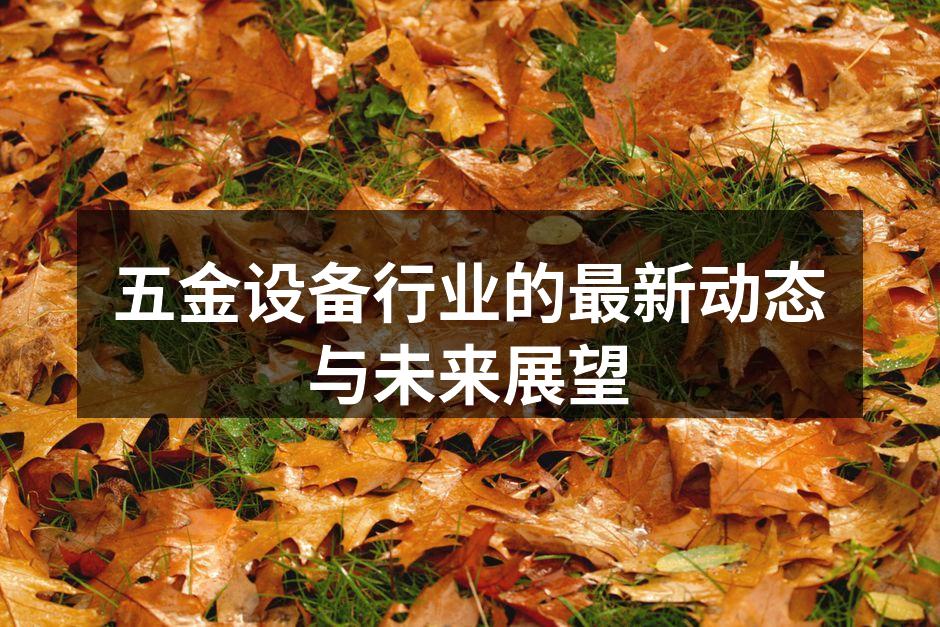 五金设备行业的最新动态与未来展望