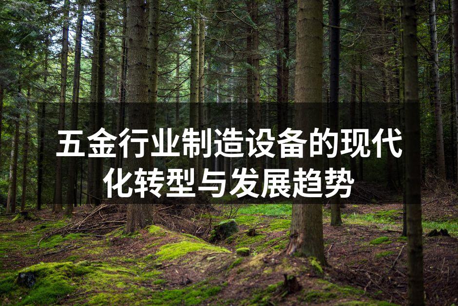 五金行业制造设备的现代化转型与发展趋势